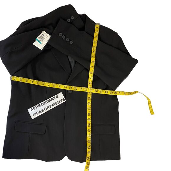 Charter Club Blazer Womens 16 Black Basic Capsule Minimalist Work Office Jacket - Picture 9 of 16